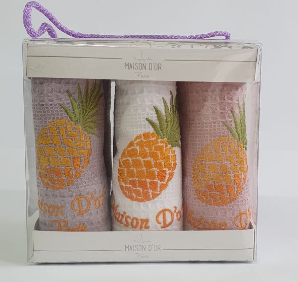 Рушники Maison D'or 6шт Pineapple Coloured