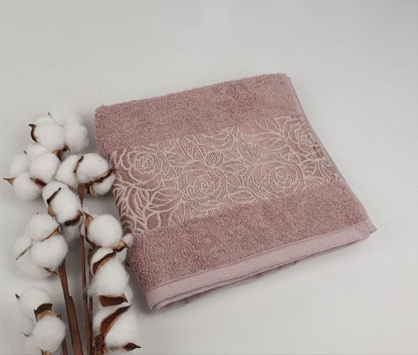 Рушник Philippus Moss Cotton 50x90 Rose Капучино (A556)
