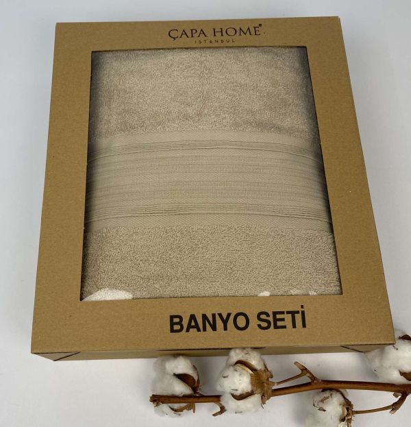Набір рушників 2шт Capa Home Beige