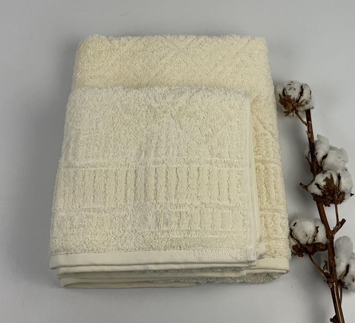 Набір рушників Philippus Platinum Cotton 2 шт Manila Молочний(E991)