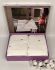Рушники Maison D'or 2шт Soft Hearts Set White-Dark Lilac