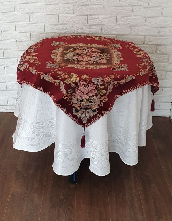 Квадрат велюровий 160х160 St 125 V4 Bordo