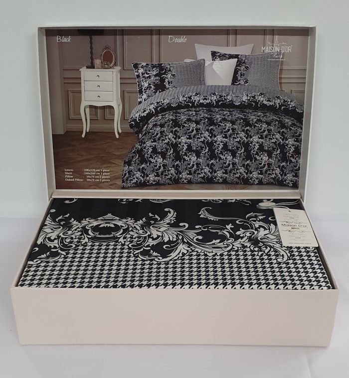 Постільна білизна Maison D'or сатин 200х220 Black