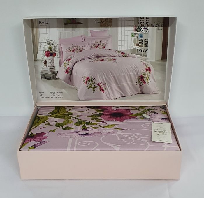 Постільна білизна Maison D'or сатин 200х220 Bretta-Rose