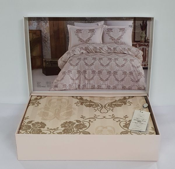 Постільна білизна Maison D'or сатин 200х220 Desire Beige