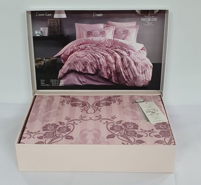 Постільна білизна Maison D'or сатин 200х220 Desire Rose