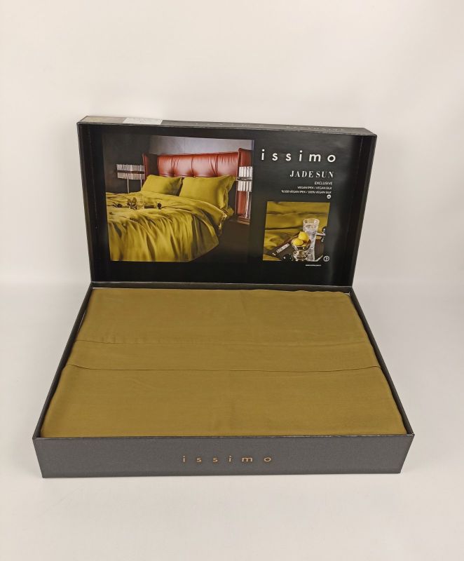 Постільна білизна Issimo Home vegan silk 200х220 Jade Sun