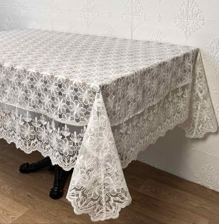 Скатертина Acme Tekstil 160x220 Godiva Krem PVS