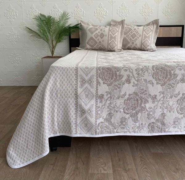 Покривало Moda Box 240х260 з наволочками Camze Kahve