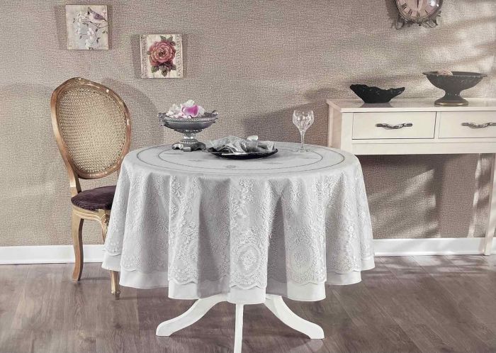 Скатертина Set Maison D'or Q180+Q170+6pcs+6psc Marinella T.Cloth Grey