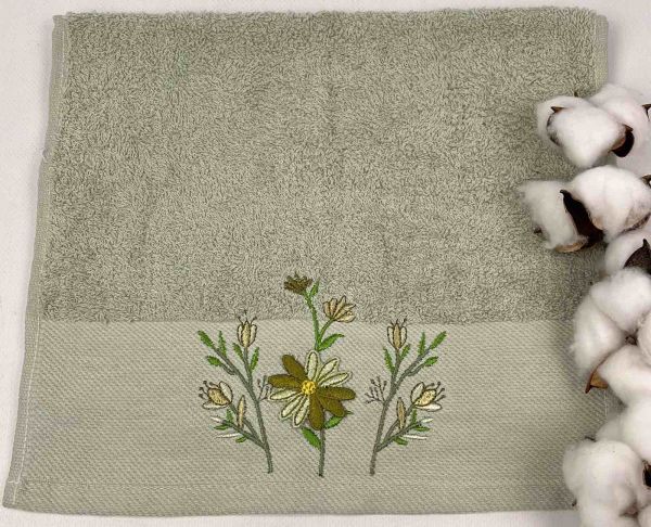 Махровий рушник Ma Me 30х50 Camomile Light green