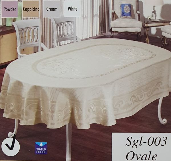 Скатертина Sagol тефлон 140x180 ovale Sgl-003 Cream