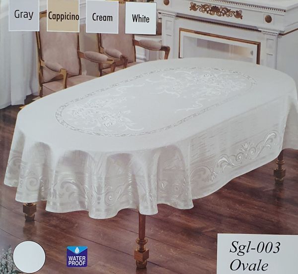 Скатертина Sagol тефлон 140x180 ovale Sgl-003 Cappucino
