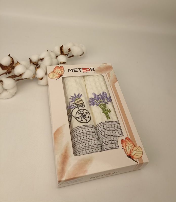 Набір вафельних рушників Nilteks 2 шт Qualite Lavender