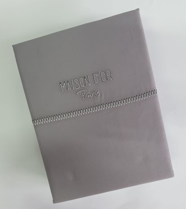 Постільна білизна Maison D'or преміум сатин 200х220 Dark Grey