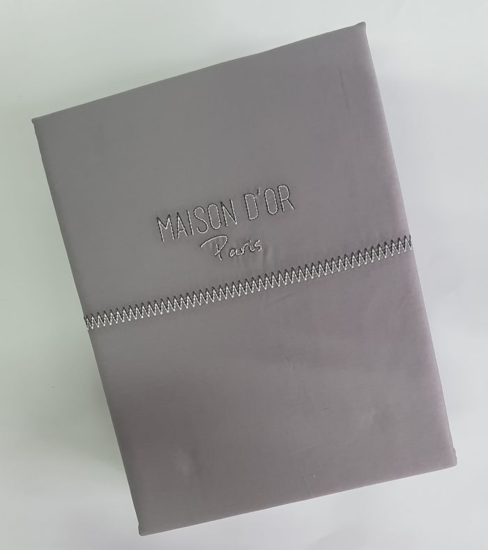 Постільна білизна Maison D'or преміум сатин 200х220 Dark Grey
