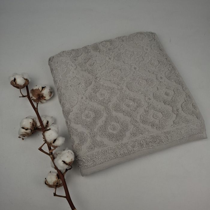 Рушник Philippus Cross Cotton 70х140 Barbara Світло-сірий (A455)