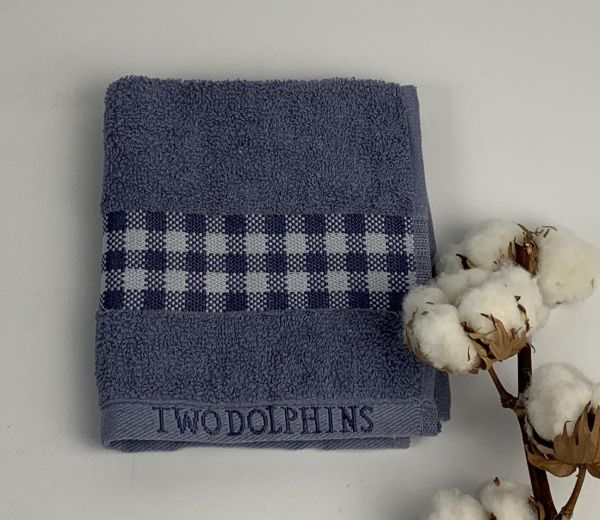 Рушник Two Dolphins Vip Cotton 30х50 Midilli Синій(A159)