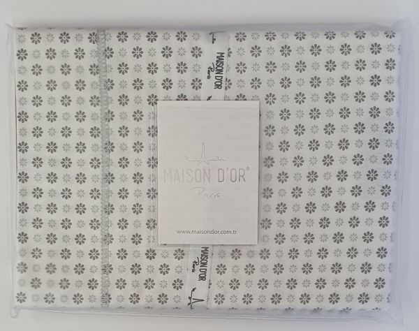 Наволочки 50х70 ранфорс Deluxe Maison D'or Daisi Grey