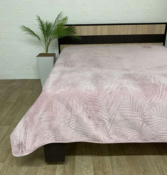 Покривало велюрове Model-16 (1284) 220х240 Pudra