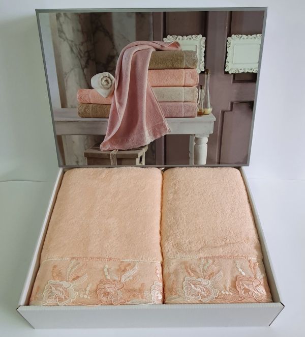 Рушники Maison D'or 2шт Gloria Apricot