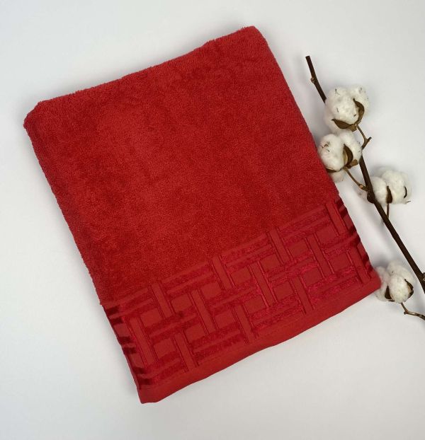 Рушник 70х140 Eliza Red