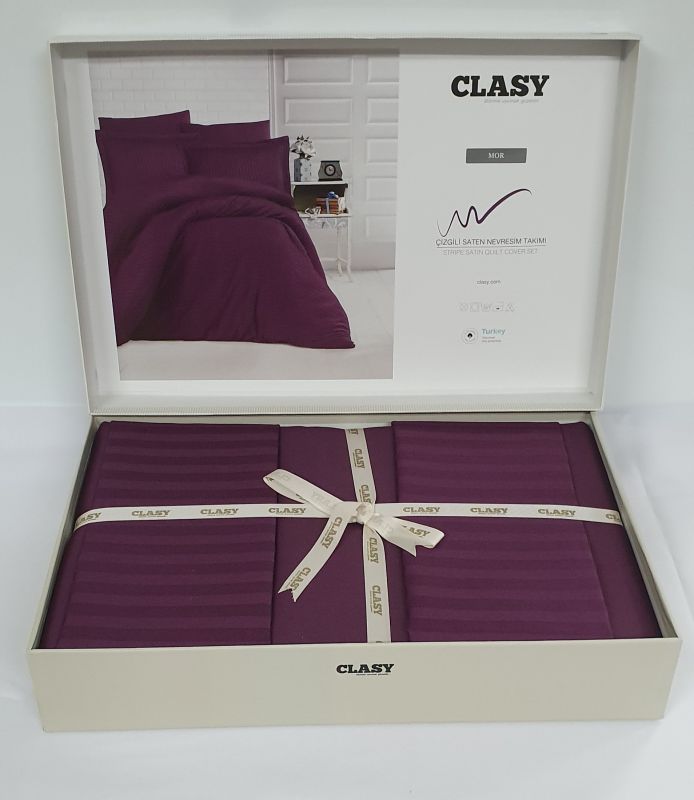 Постільна білизна CLASY страйп-сатин 200x220 см Mor