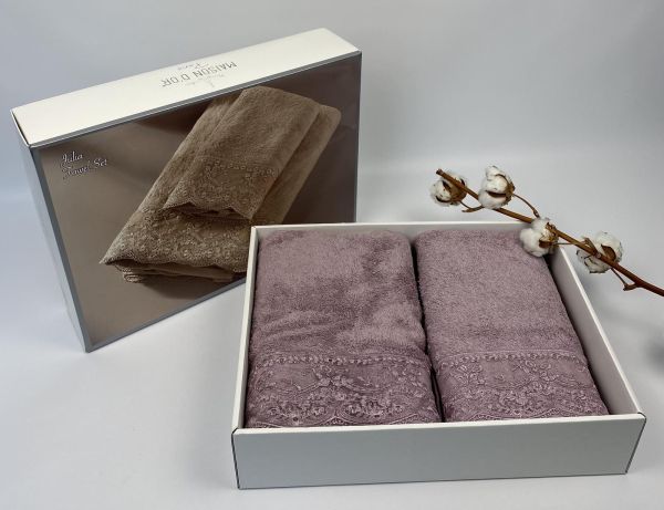 Рушники Maison D'or 2шт Julia (Bamboo) Lilac