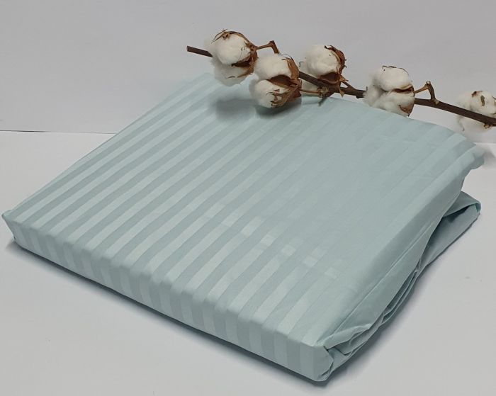 Простирадло на резинці AE Cotton 180x200 + наволочки Light blue
