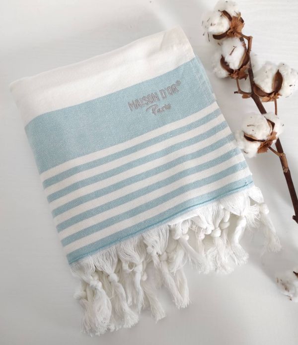 Рушник Maison D'or Primavera 50x100 Turquoise-White