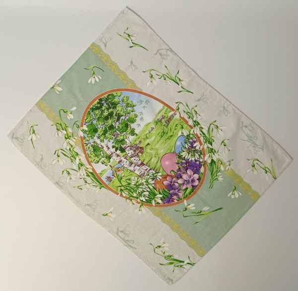 Рушник кухонний вафельний Easter Landscape 50x70