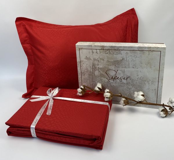 Постільна білизна Saheser Jacquard Vip Satin 200X220 Austin Red