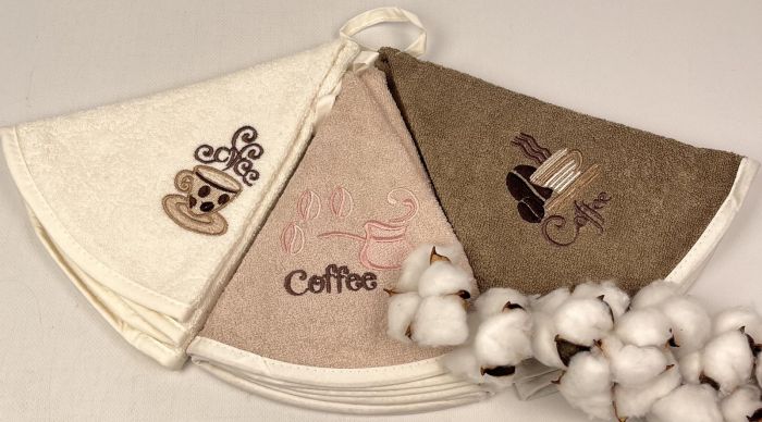 Набір кухонних рушників Pupilla 50x50 Asorti Coffee Model 4