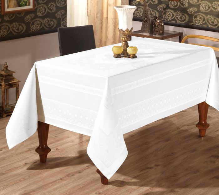 Скатертина Sagol тефлон 160x220 St-052 White в коробці *