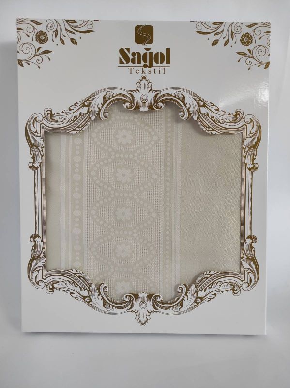 Скатертина Sagol тефлон 160x260 St-052 Cream в коробці *
