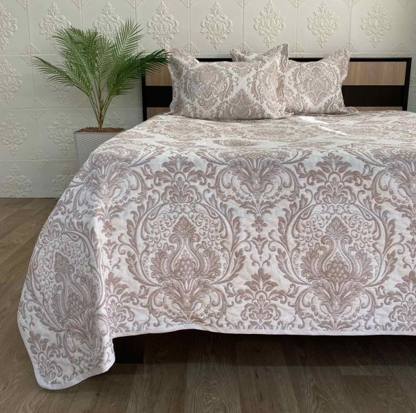 Покривало Moda Box 240x260 з наволочками Sara Kahve