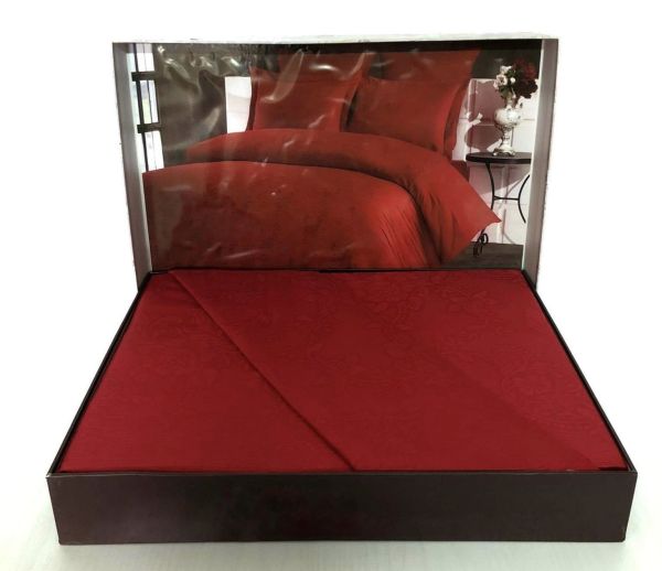 Постільна білизна Saheser Jacquard Vip Satin 200X220 Rosella Gul/Kirmizi