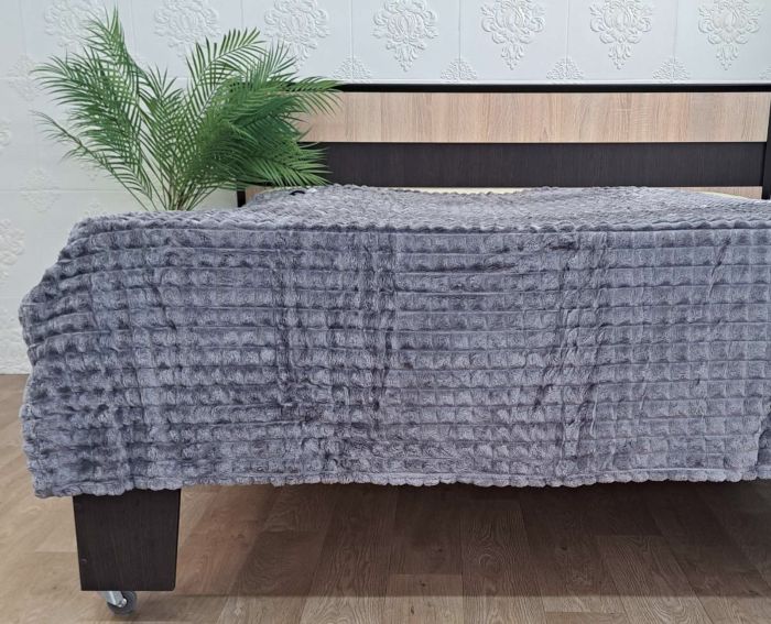 Покривало велюр 150х200 Grey (617)