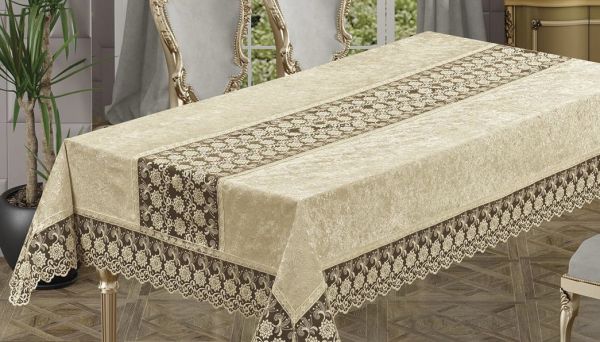 Скатертина Велюр Maison Royale 110x160 Buket Cappucino