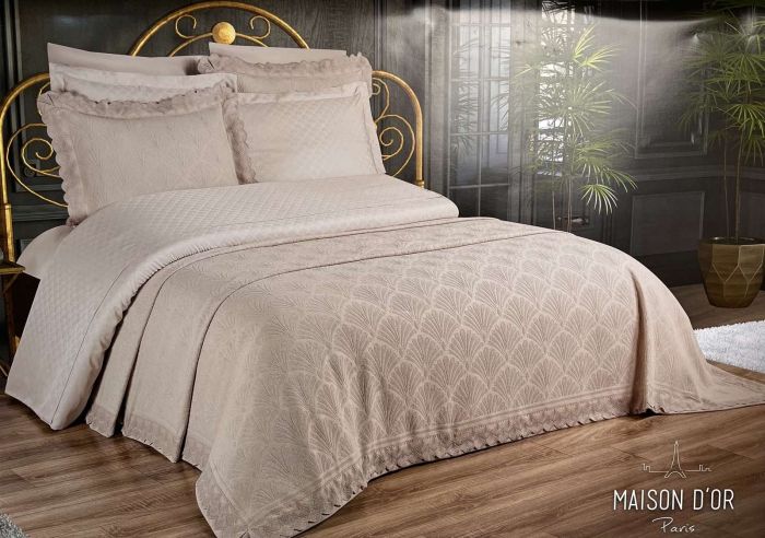 Набір Покривало + постіль Maison D'or Pimenta 260x260 Stone