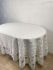 Скатертина Велюр Acme Tekstil 160x260 ovale Lux Daisy Krem PVS