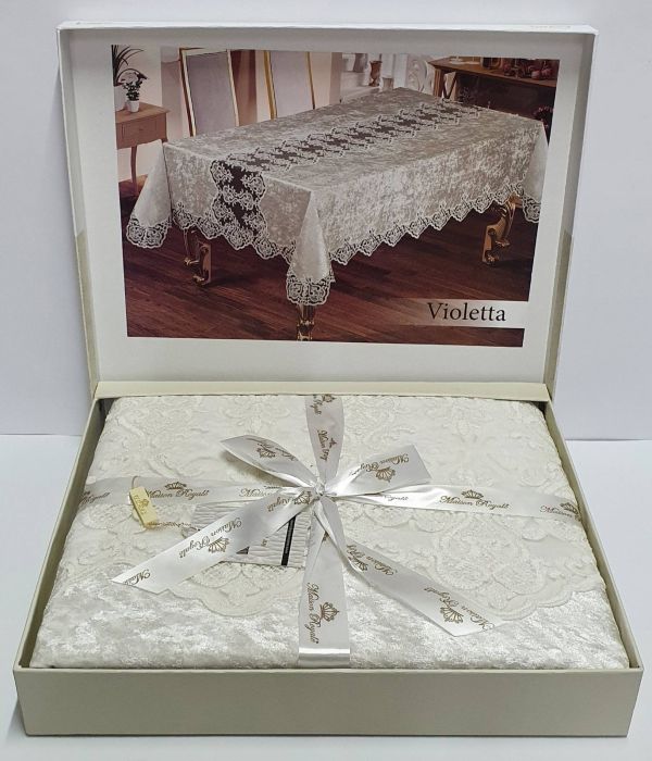 Скатертина Велюр Maison Royale 110x160 Violetta Cream