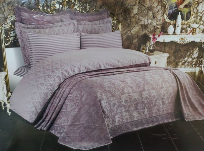 Набір Покривало + постіль Maison D'or Mirabella Dantella 260x260 Lilac