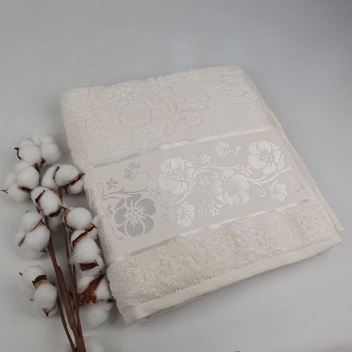 Рушник Philippus Platinum Cotton 70x140 Elina Молочний (А295)
