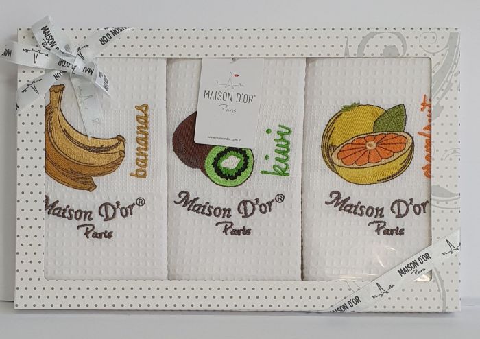 Подарунковий набір кухонних рушників Maison D'or Fruit 2