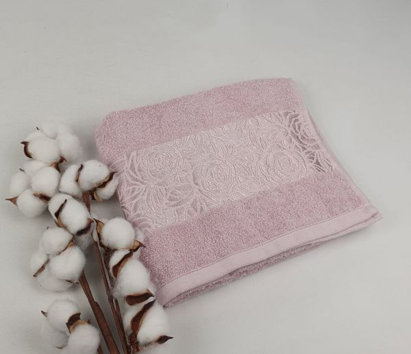 Рушник Philippus Moss Cotton 50x90 Rose Бузковий (A556)