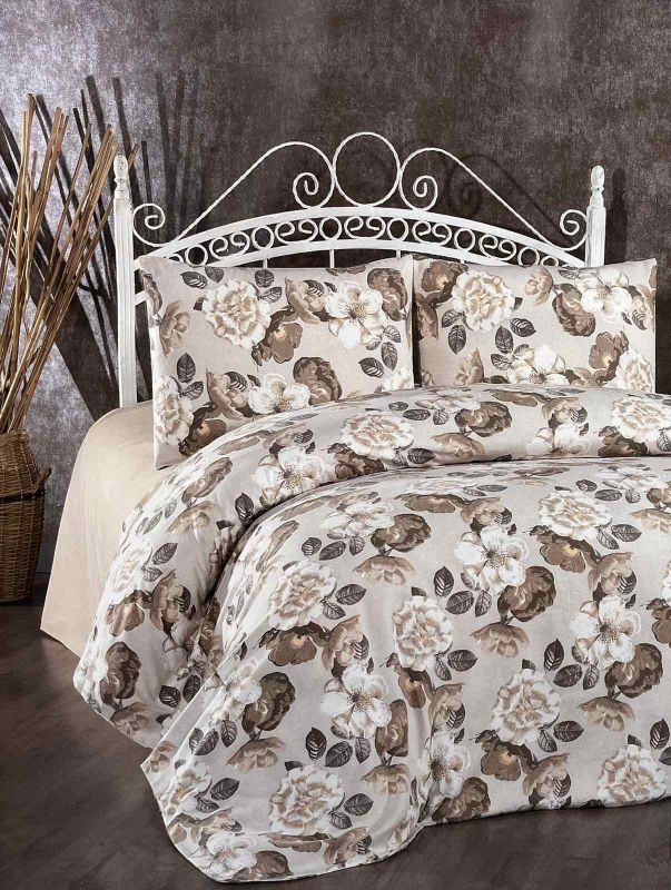 Постільна білизна Belizza фланель 200x220 Rose Cappucino