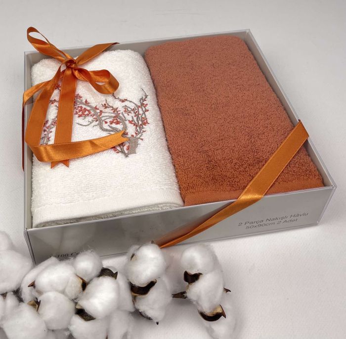 Набір махрових рушників Tango 50x90 White-Orange