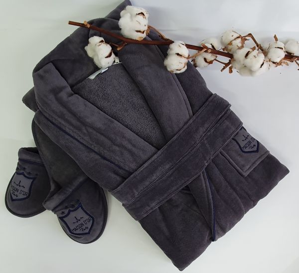 Халат чоловічий Maison D'or Boswell Grey L