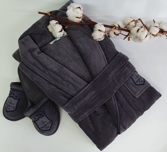 Халат чоловічий Maison D'or Boswell Grey XL